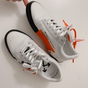 Off white canvas sneakers